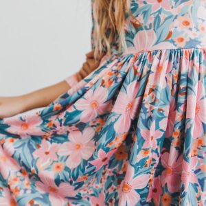 Rainforest Blooms Kleid mit schwingendem Rock