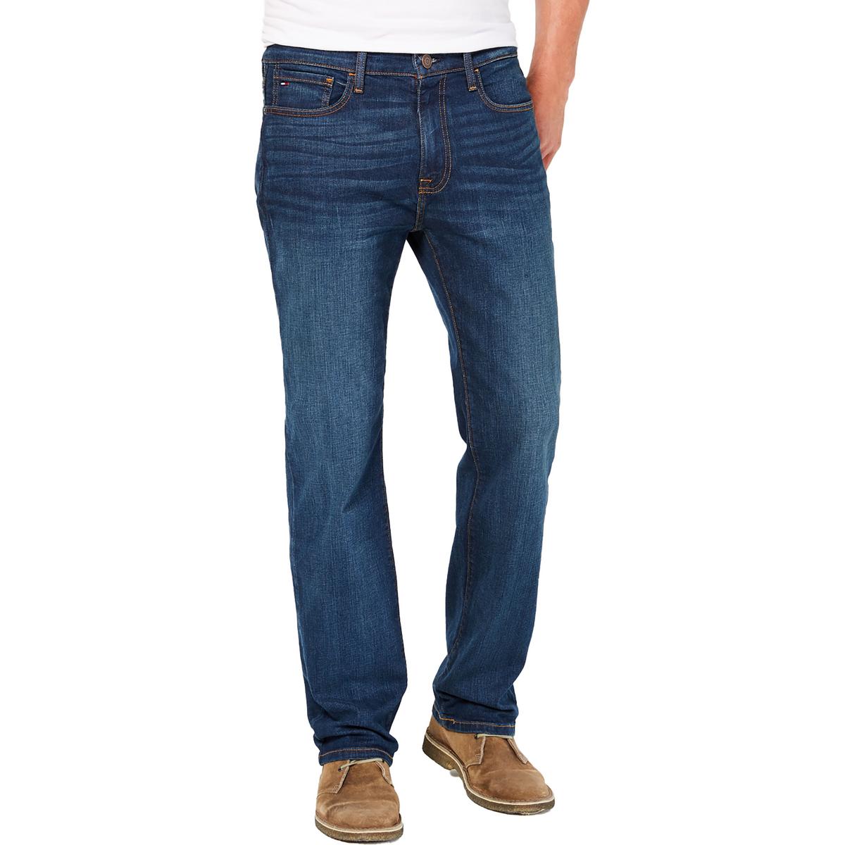 Jeans – gerades Bein, Taschen, Denim