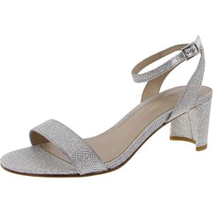 Absatzschuhe – Glitzer, mit Fersenriemen