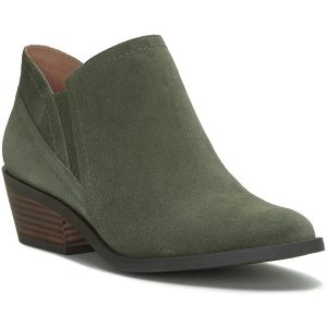 FIONAN Leder-Chelsea-Stiefel mit Schichtabsatz