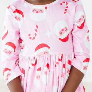Jingle Bells Kleid mit schwingendem Rock – Taschen