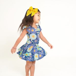 Bluepsie Daisy ausgestelltes Bodykleid