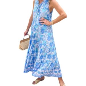 Kaia Kleid in Blue Lilac