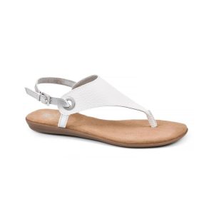 London flache Zehentrennersandalen mit Schnalle