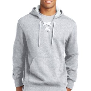 Sport-Tek Herren-Kapuzen-Sweatshirt zum Überziehen mit Schnürung
