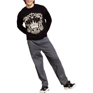 Logo-Pullover mit Rundhalsausschnitt