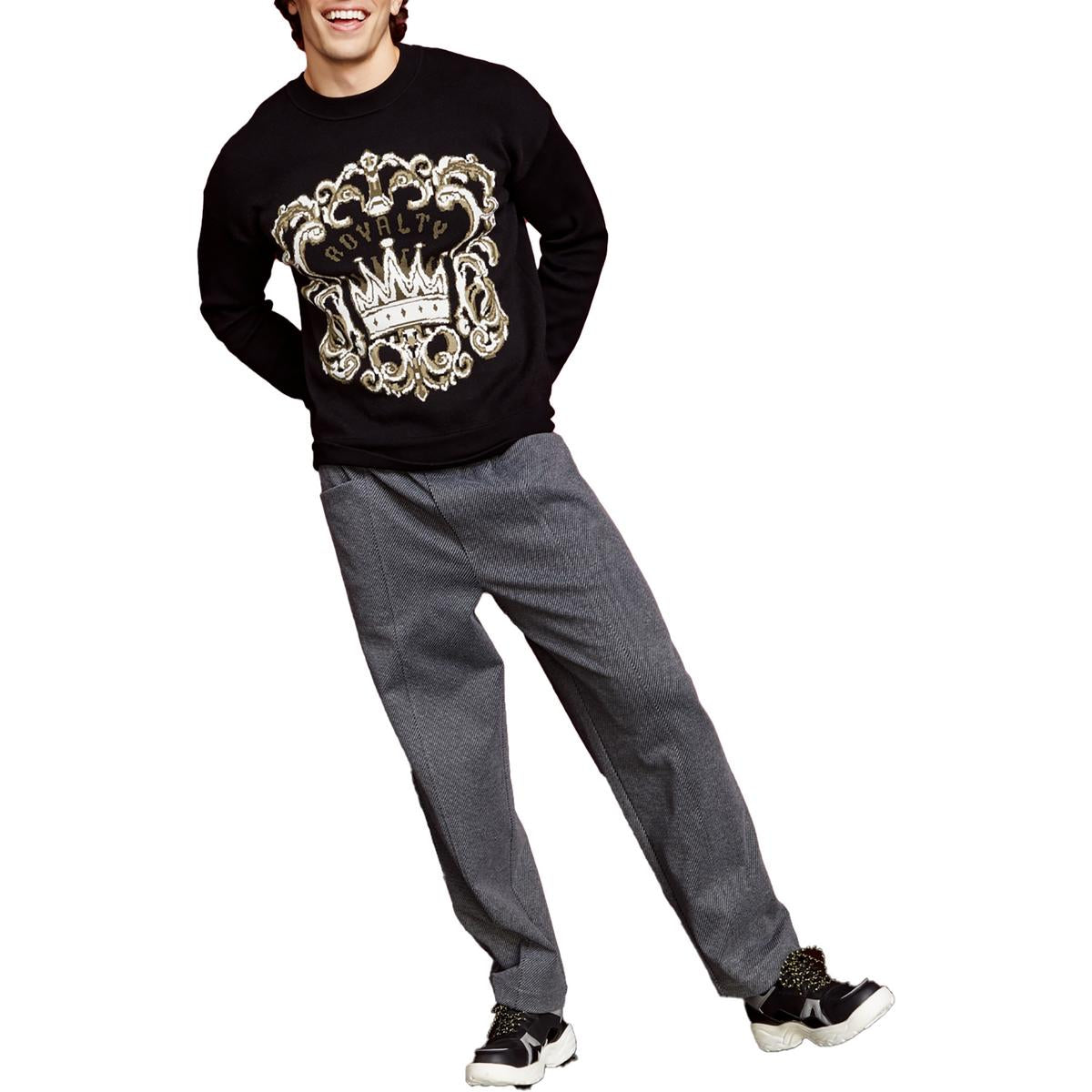Logo-Pullover mit Rundhalsausschnitt