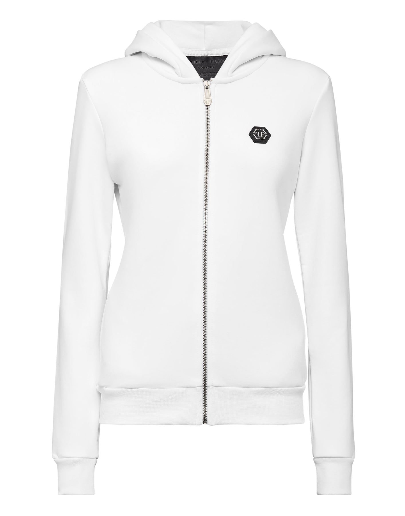 Kapuzen-Sweatjacke mit durchgehendem Reißverschluss und mehrfarbigem Totenkopfmotiv