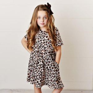 Twirl-Kleid mit Leopardenmuster