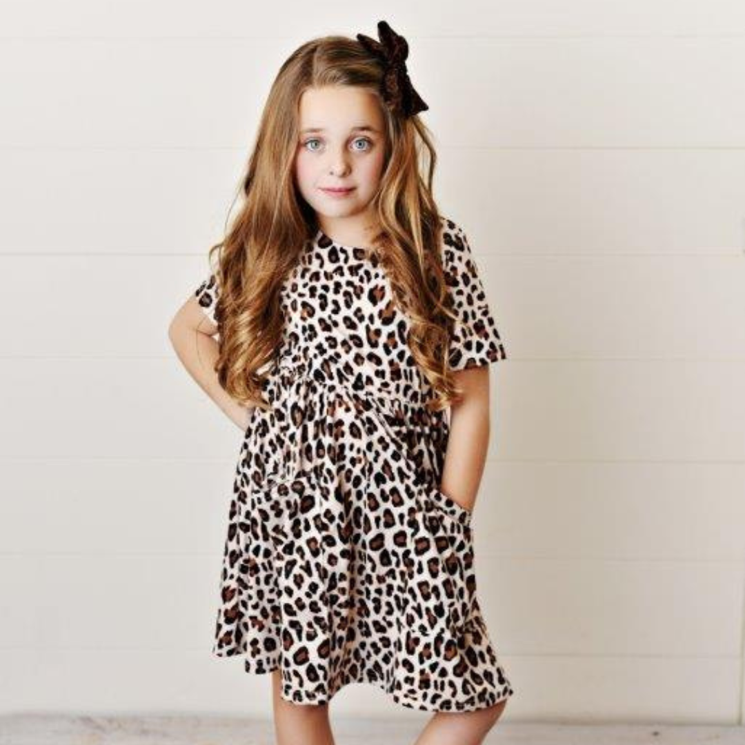 Twirl-Kleid mit Leopardenmuster