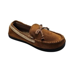 Seth 7733581938748 Mokassin – Mikrovelours, Cognacfarben, Herren