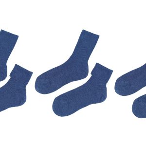 tittimitti Unisex-Kindersocken aus 100 % Bio-Baumwolle für Jungen und Mädchen, 3er-Pack, weich und atmungsaktiv, in Italien gefertigt
