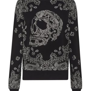 Sweatshirt mit Paisley-Bandanamuster