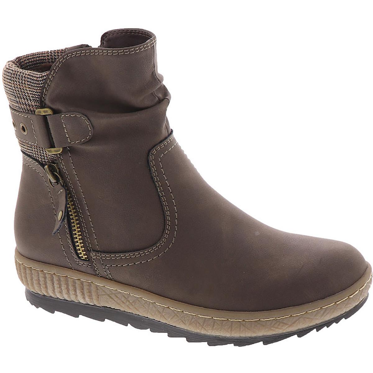 Carol bequeme Kunstleder-Stiefeletten