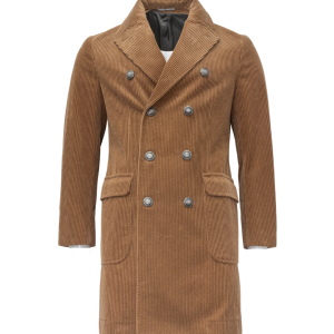 Brunello Cucinelli Cord-Übermantel in Hellbraun