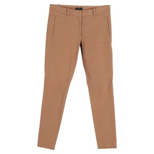 Joseph Skinny-Hose aus brauner Baumwolle mit mittlerer Bundhöhe