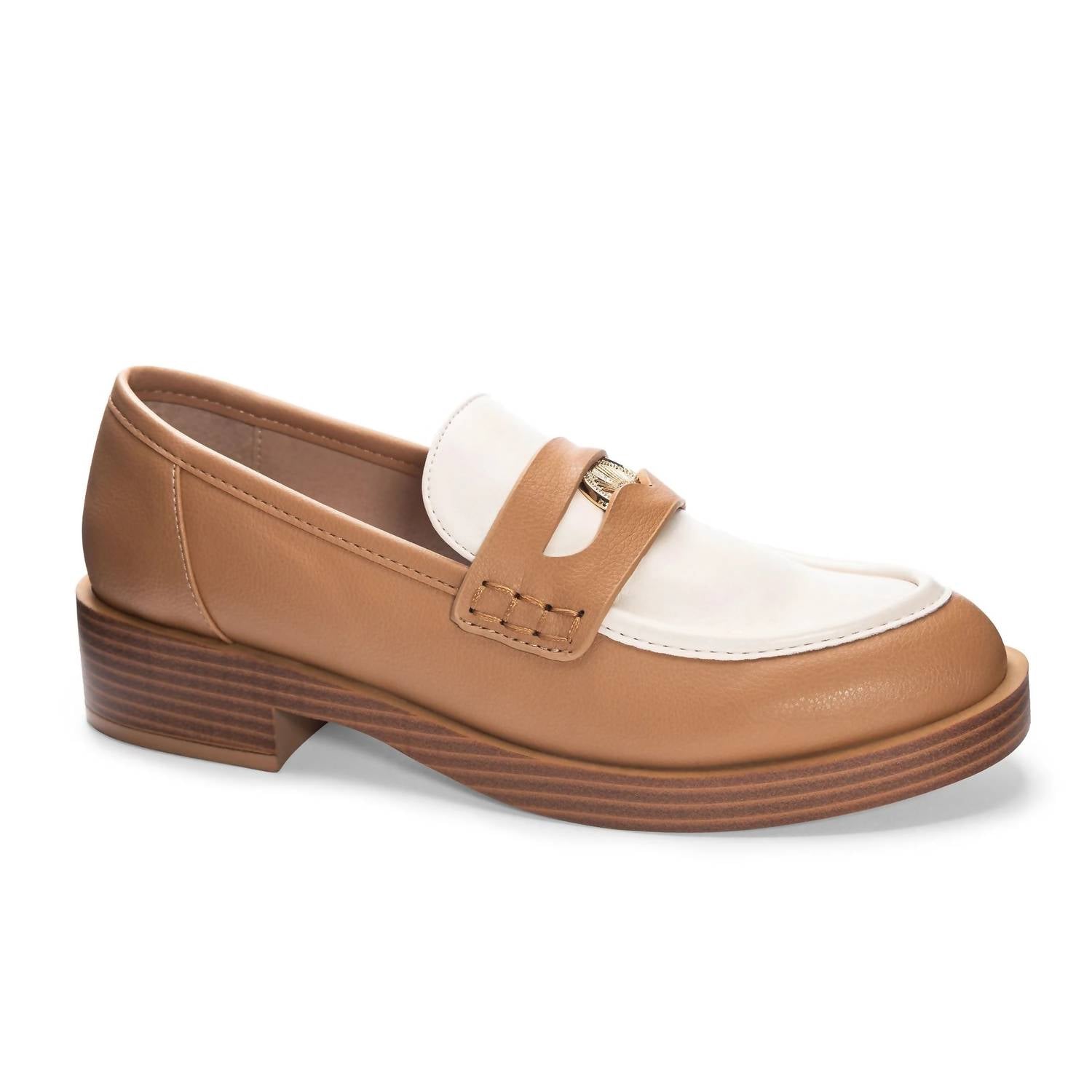 Portal Casual /camel Loafer – Damen, Knochenweiß