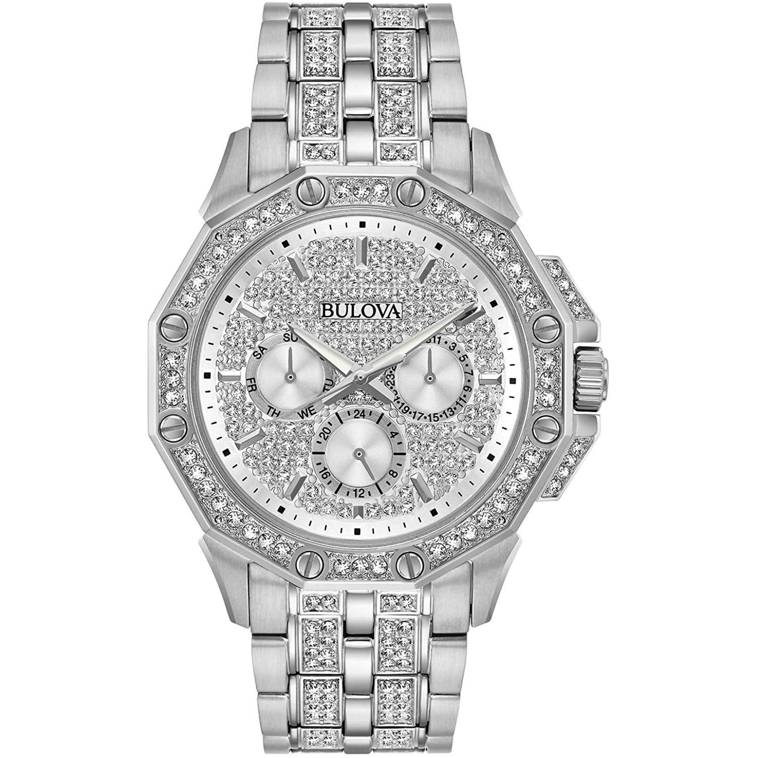 Bulova Octava Herrenuhr mit silbernem Zifferblatt
