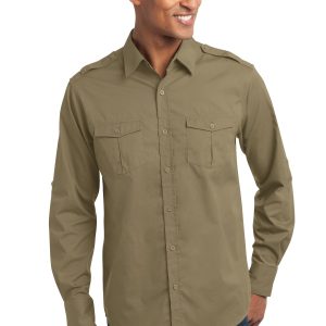 Port Authority S649 Hemd – Fleckenlöse-Ausrüstung, hochrollbare Ärmel, Twill, Herren