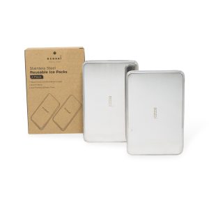 Ecozoi Edelstahl-Kühlakkus für Lunchboxen und Lunchtaschen, 2er-Pack