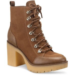 Lennonn Combat-Schnürstiefeletten mit Blockabsatz