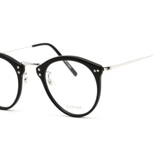 Eyevan E-0951 BKS Brille in runder Form – 47 mm