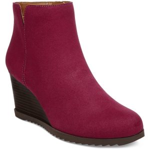 Haidynn Stiefeletten aus Velourslederimitat mit Ausschnitten