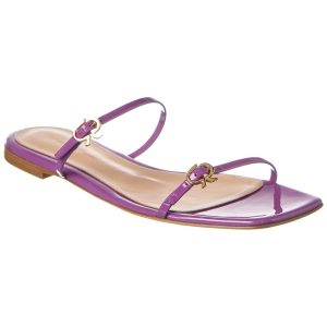 Gianvito Rossi Ribbon Cruise 7603322454076 Sandalen – Lackoptik