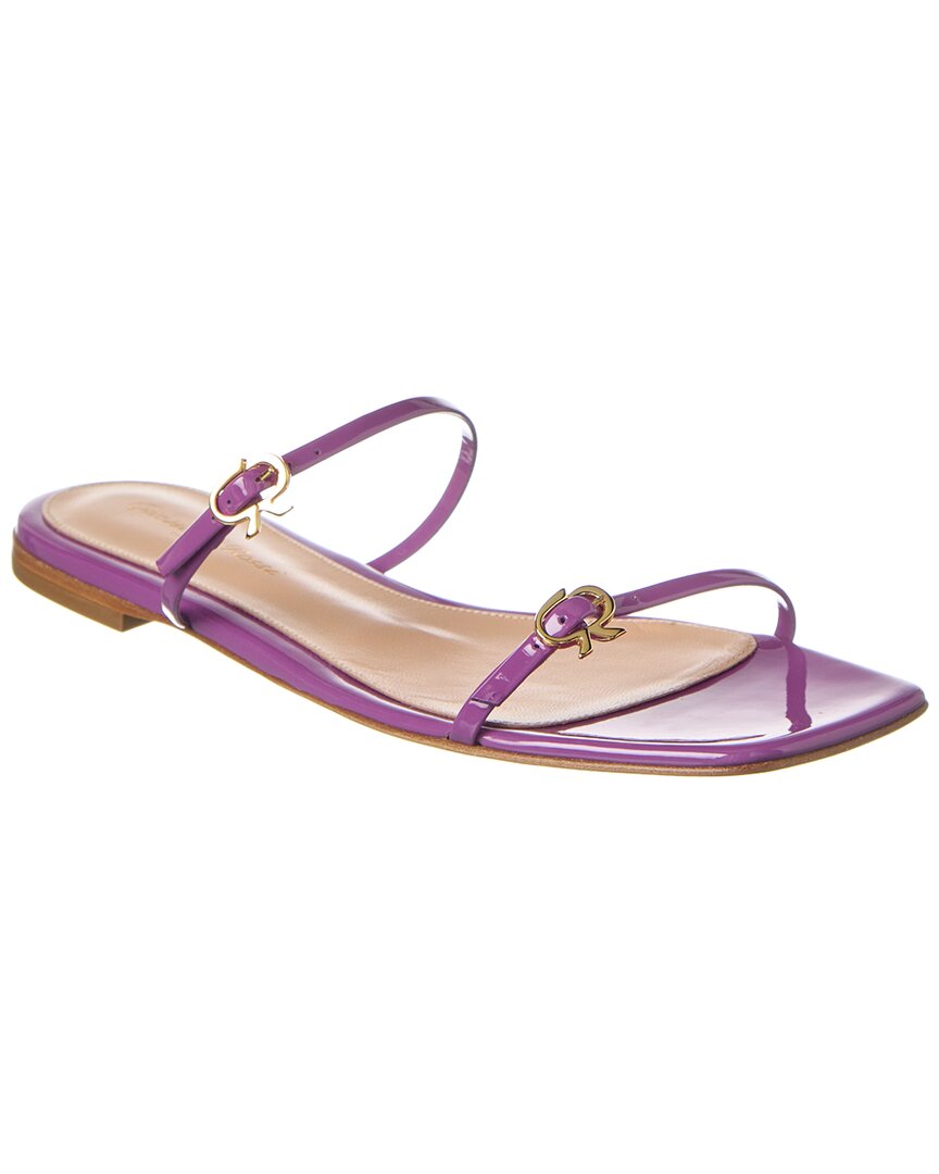 Gianvito Rossi Ribbon Cruise 7603322454076 Sandalen – Lackoptik