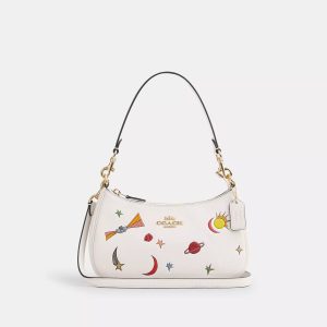 Coach Outlet Coach X Observed By Us Teri Print 7732931559484 Schultertasche – Leder