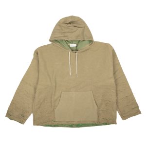 Shark Kelly Reverse Kapuzenpullover – Ausbrenner-Optik, Grau