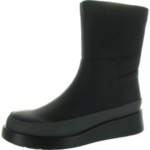 Stiefel – Kunstleder, Reißverschluss, Keilabsatz
