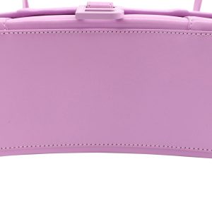 Balenciaga Hourglass Tasche aus Kalbsleder – Pastelllila – 7733771567164