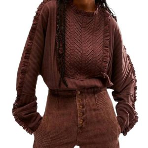 More Romance Top in Mocha