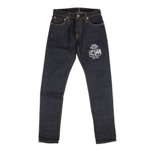 Visitor On Earth Jeans mit Logo in Marineblau