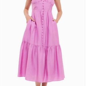Orchid Maxikleid mit Schleife