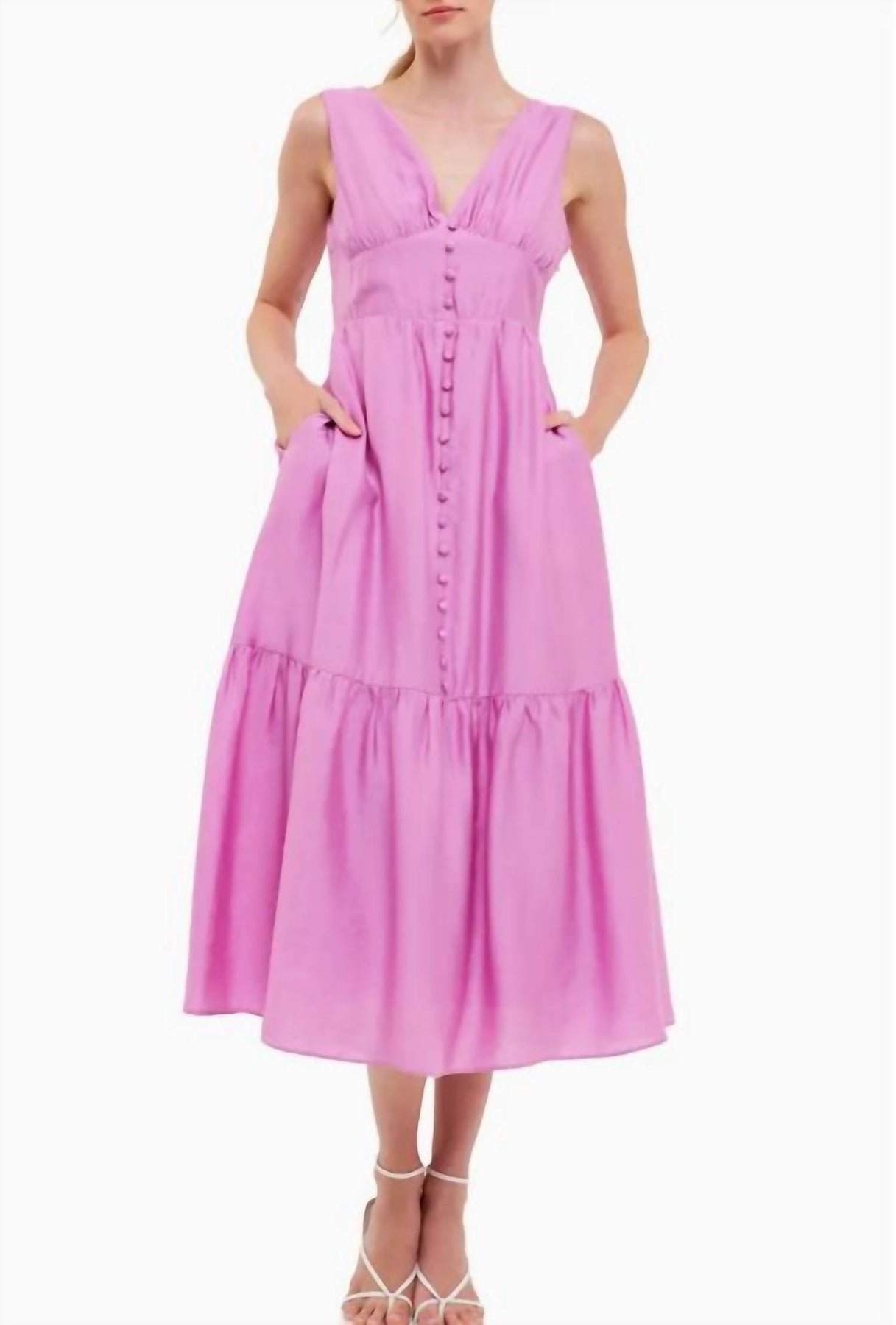 Orchid Maxikleid mit Schleife