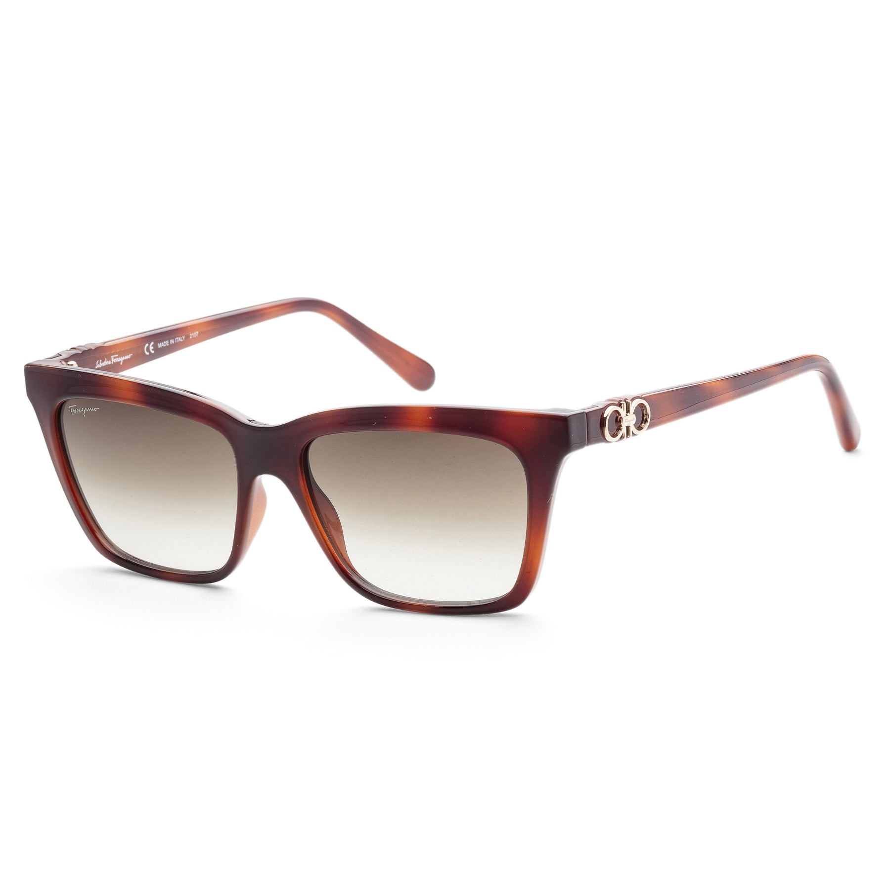Ferragamo Damen-Sonnenbrille in Havana, 55 mm