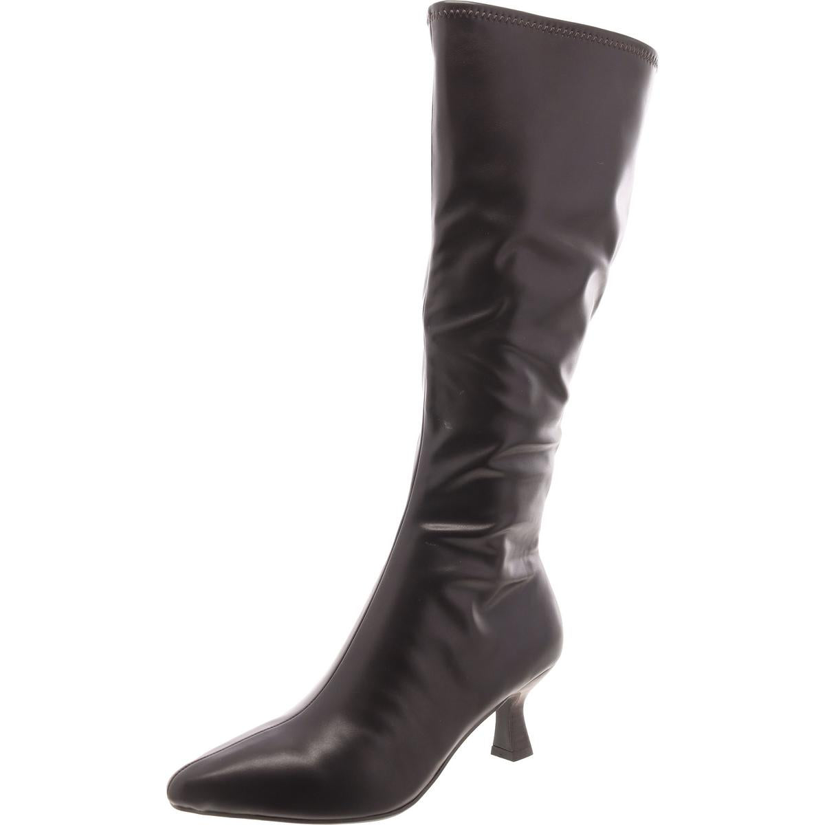 NyreeWC kniehohe Kunstlederstiefel mit Memory-Schaum