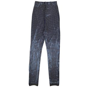 Palomo mit Pailletten und Perlen besetzte Leggings in Blau-Grün
