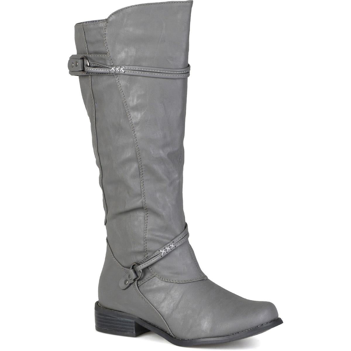 Harley kniehohe Kunstlederstiefel