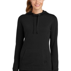 Sport-Tek PosiCharge Tri-Blend Damen-Fleece-Kapuzenpullover mit feuchtigkeitsableitender Verarbeitung – LST296