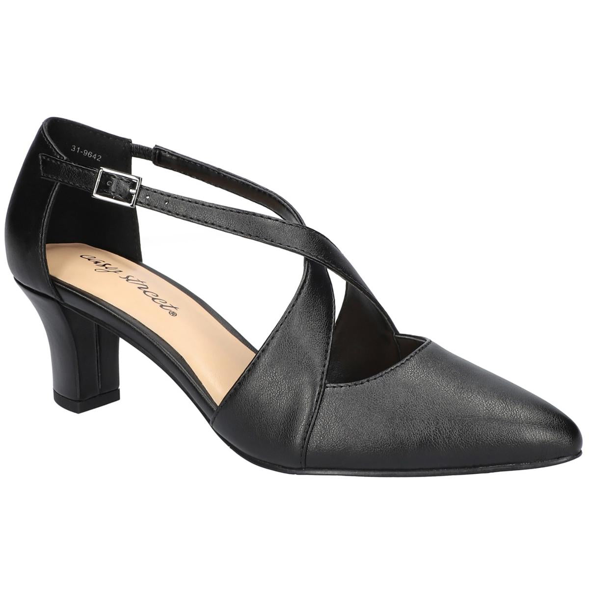 Elegance Pumps – Kunstleder, spitze Zehenpartie