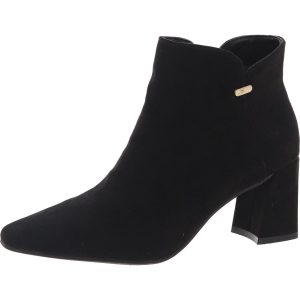 JNYDELNO Stiefeletten – Velourslederimitat, Blockabsatz