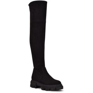 Cellie hohe Overknee-Stiefel aus Velourslederimitat