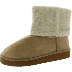 HEAVENLY halbhohe Stiefel – mit Kunstfellfutter, strukturiert