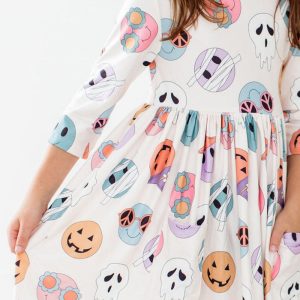 Monster Mash Kleid mit schwingendem Rock – Taschen