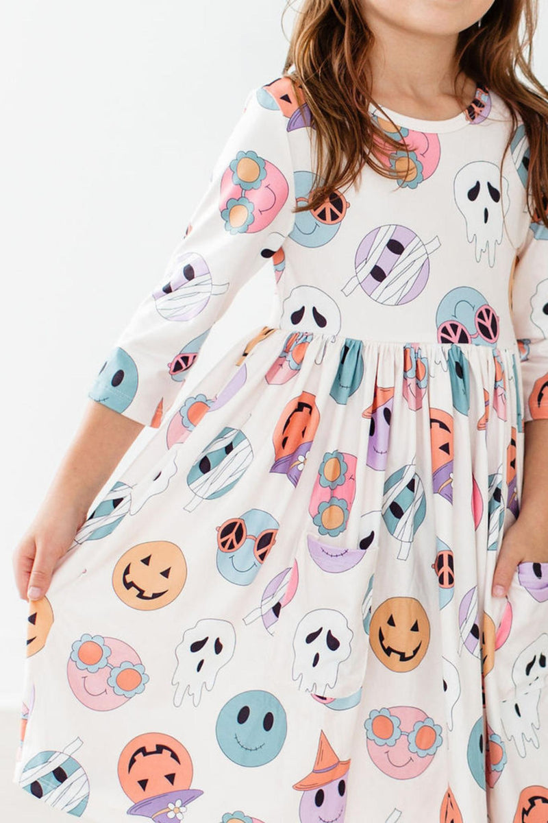 Monster Mash Kleid mit schwingendem Rock – Taschen