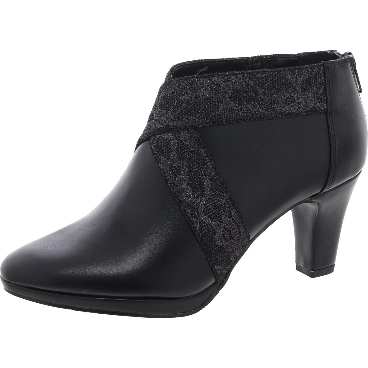Spice Stiefeletten – Kunstleder, Metallic-Optik