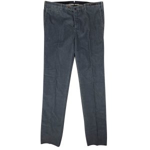 Pantaloni Torino schmal geschnittene Stretch-Cordhose in Blau